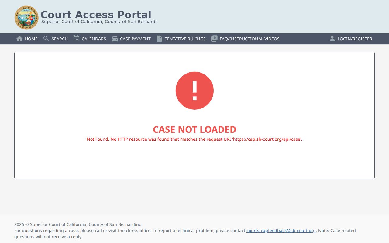 Rialto residents directory San Bernardino court access portal