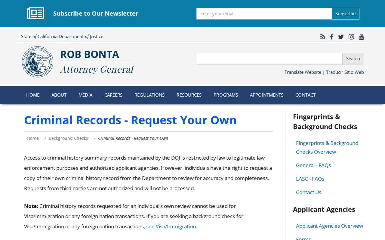 Rialto resident lookup through California DOJ Record Review